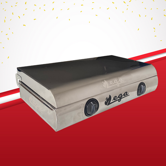 Cocina 2 hornillas de Acero C/Tapa