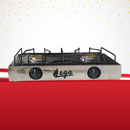 Cocina 2 hornillas de Acero Inoxidable