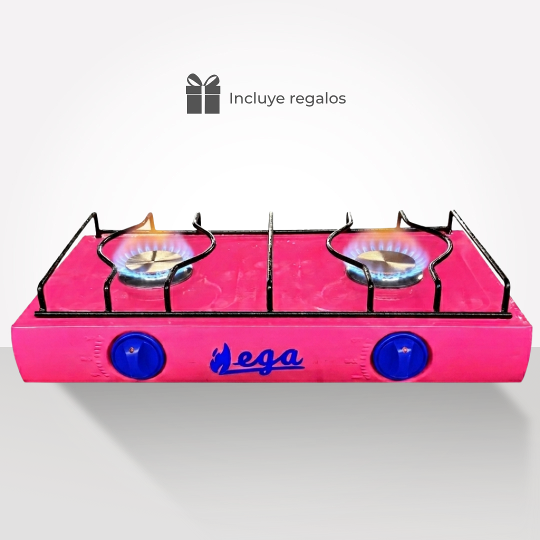 Cocina 2 Hornillas Color Barbie