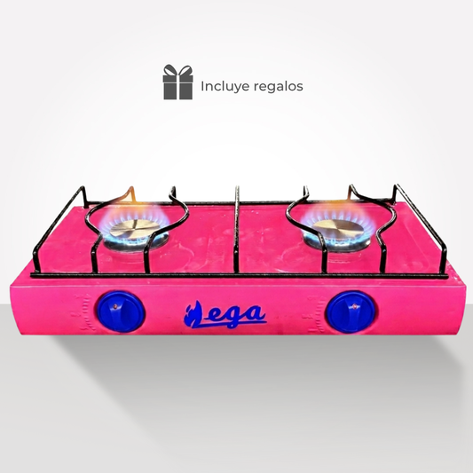 Cocina 2 Hornillas Color Barbie
