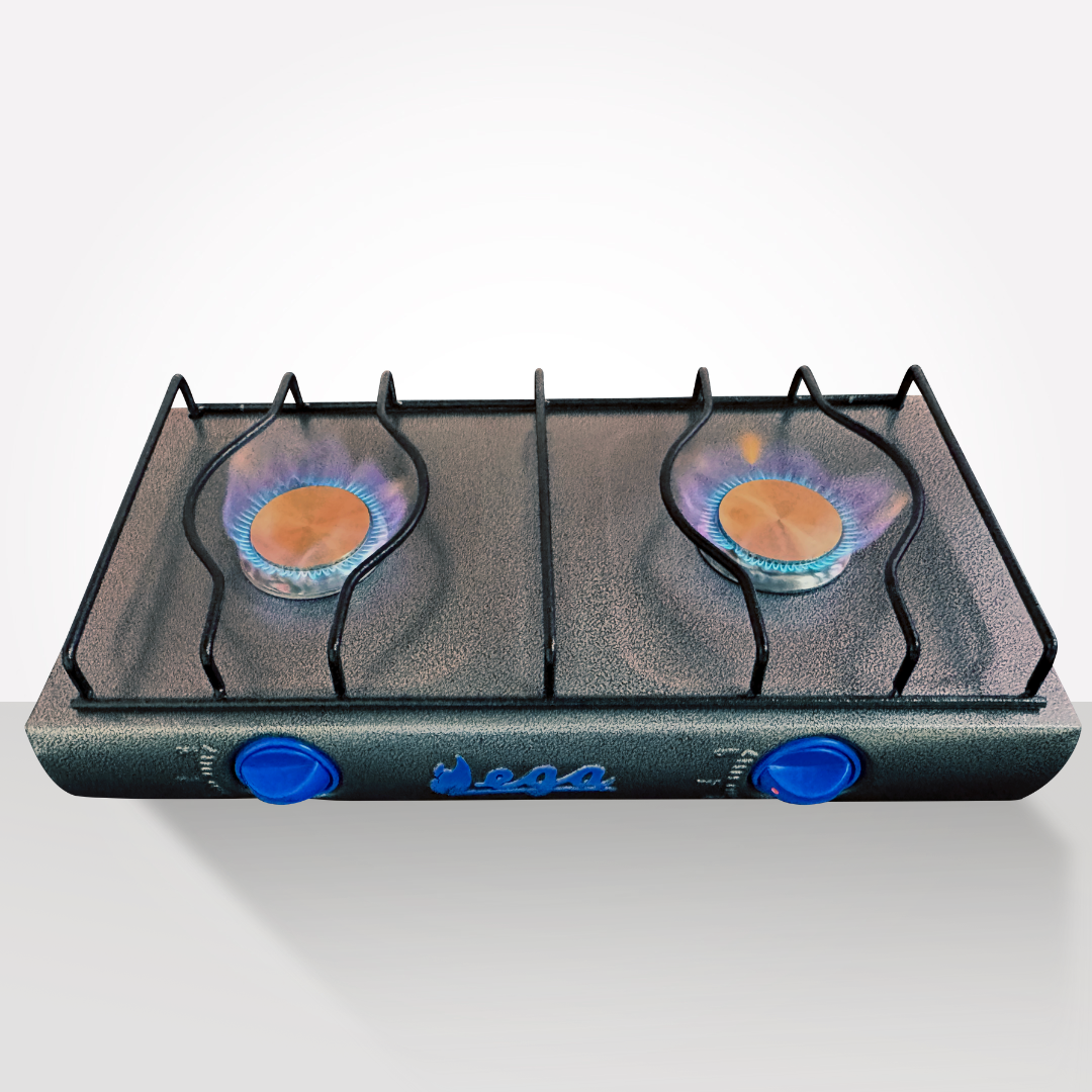 Cocina 2 Hornillas a Gas Color Plomo