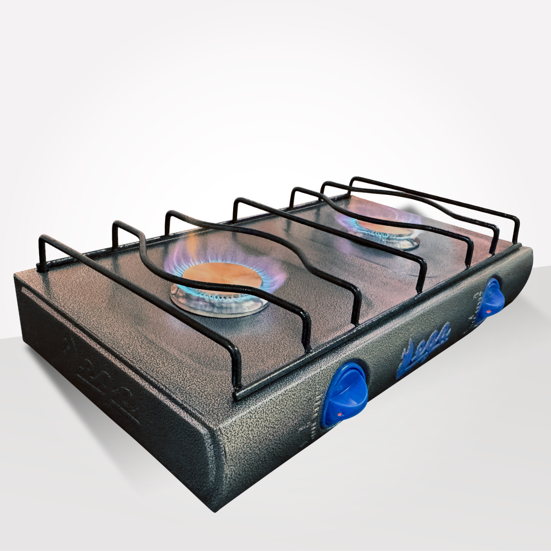 Cocina 2 Hornillas a Gas Color Plomo