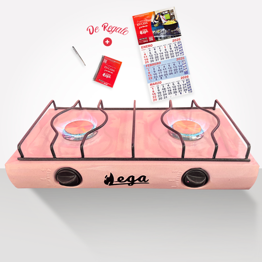 Cocina Rosa Bebé 2 Hornillas a Gas