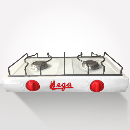 Cocina 2 hornillas Pintada Quemador Acero