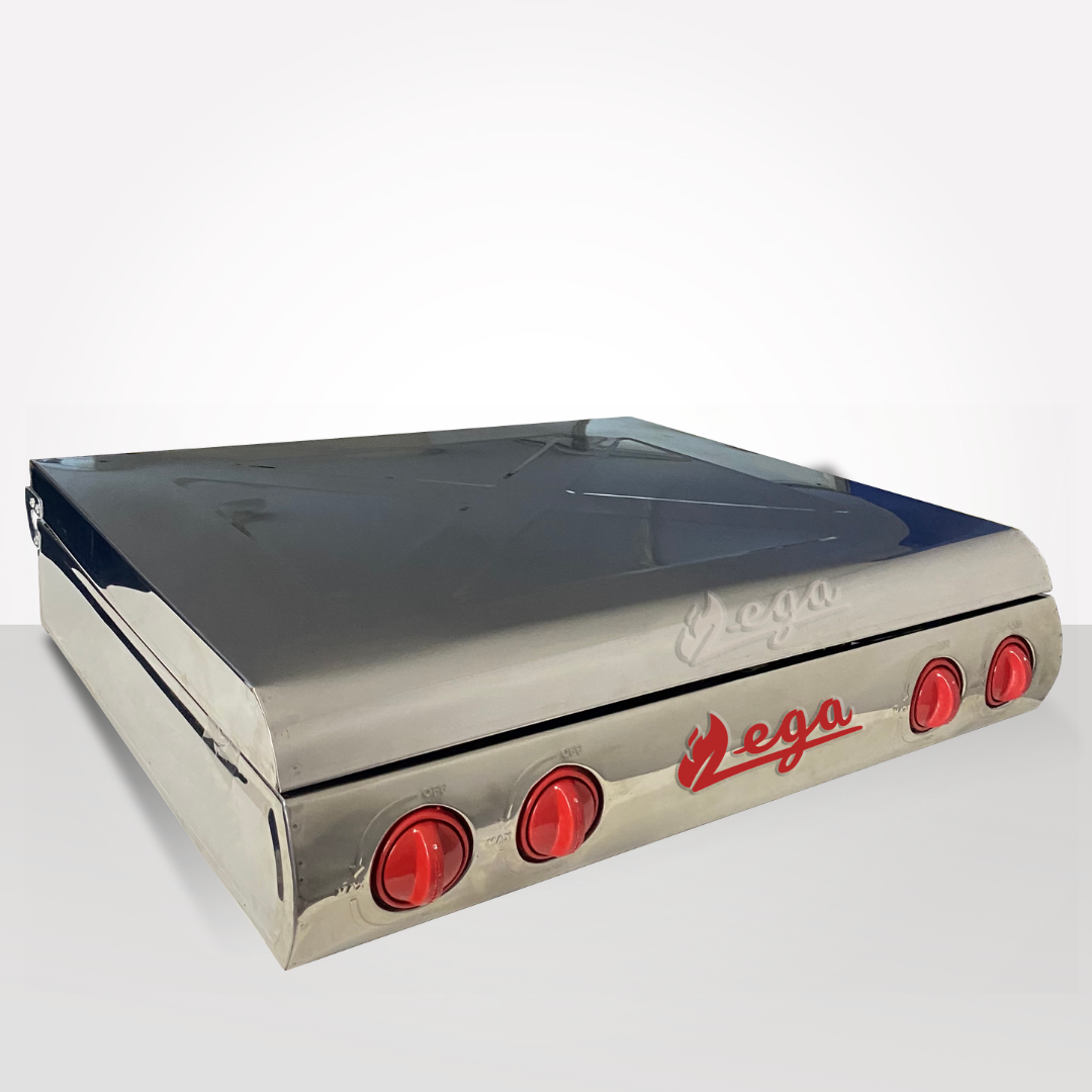 Cocina 4 hornillas de Acero C/Tapa Max