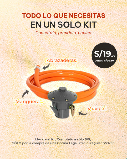 REGULADOR DE GAS - KIT COMPLETO